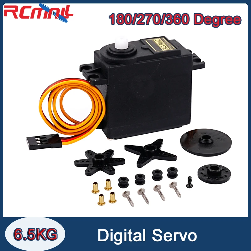 SG5010 6.5KG Torque Standard Digital Servo Motor 180 /270 /360 Angle 4.8V~6V for Remote Control Car Truck Helicopter Boat Toys