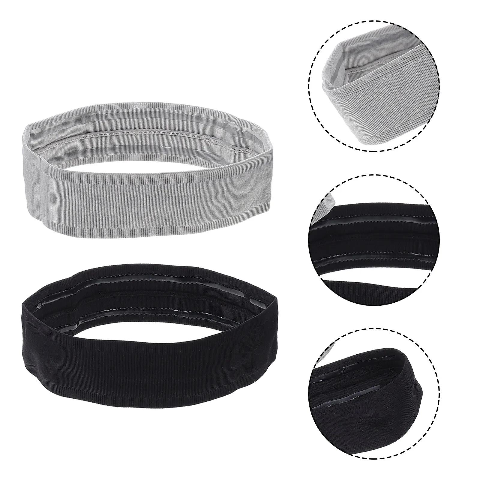 2Pcs Yoga Headband Sweat Absorbing Elastic Sports Hair Bands Workout Running Fitness Headbands Women Sweatbands for Women Head