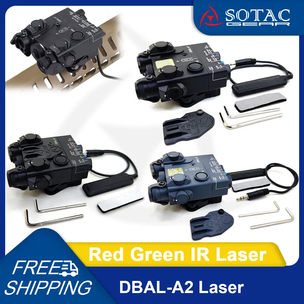 SOTAC GEAR DBAL-A2 Green Red IR Laser with Remote Switch Strategy Weapon DBAL A2 Airsoft Equipments Light Flashlight