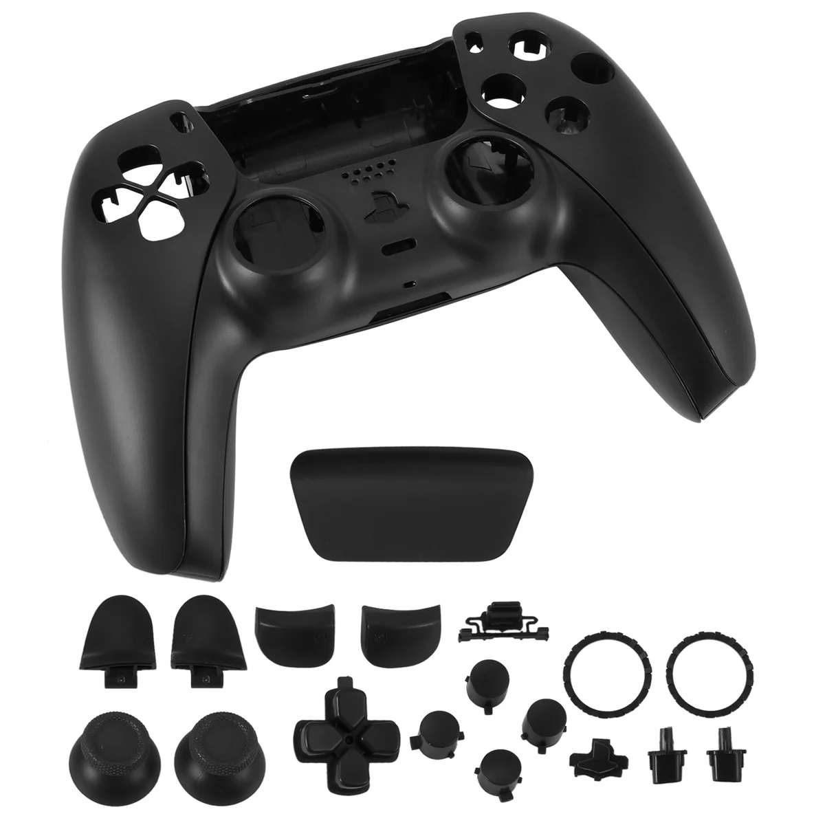 N89R ส่วนซ่อมสําหรับ PS5 BDM-010 Controller Shell Game Controller Shell พร้อมปุ่มสีดํา