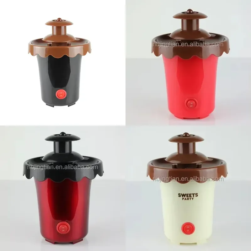 for Plastic Mini Chocolate Fondue Pot Desktop Battery Powered Multi Color  Wedding Party Home Use