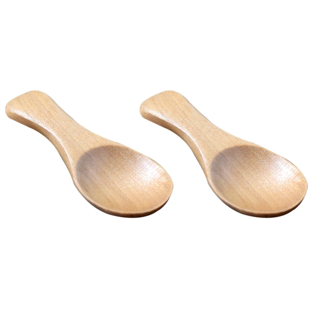 

10pcs Ice Cream Scoop Wooden Salt Spoon Mini Teaspoon Short Handle Eco Friendly Kitchen Accessories Bamboo Sugar Spice