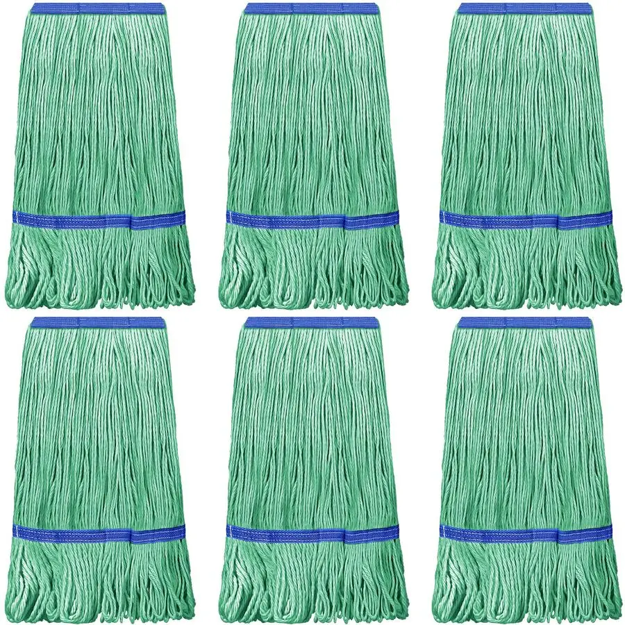 

Pack Heavy Loop End Cotton String Mop Head Heavy Duty Mop Head Commercial Refills Mop Head Replacement for Home Industrial Comme