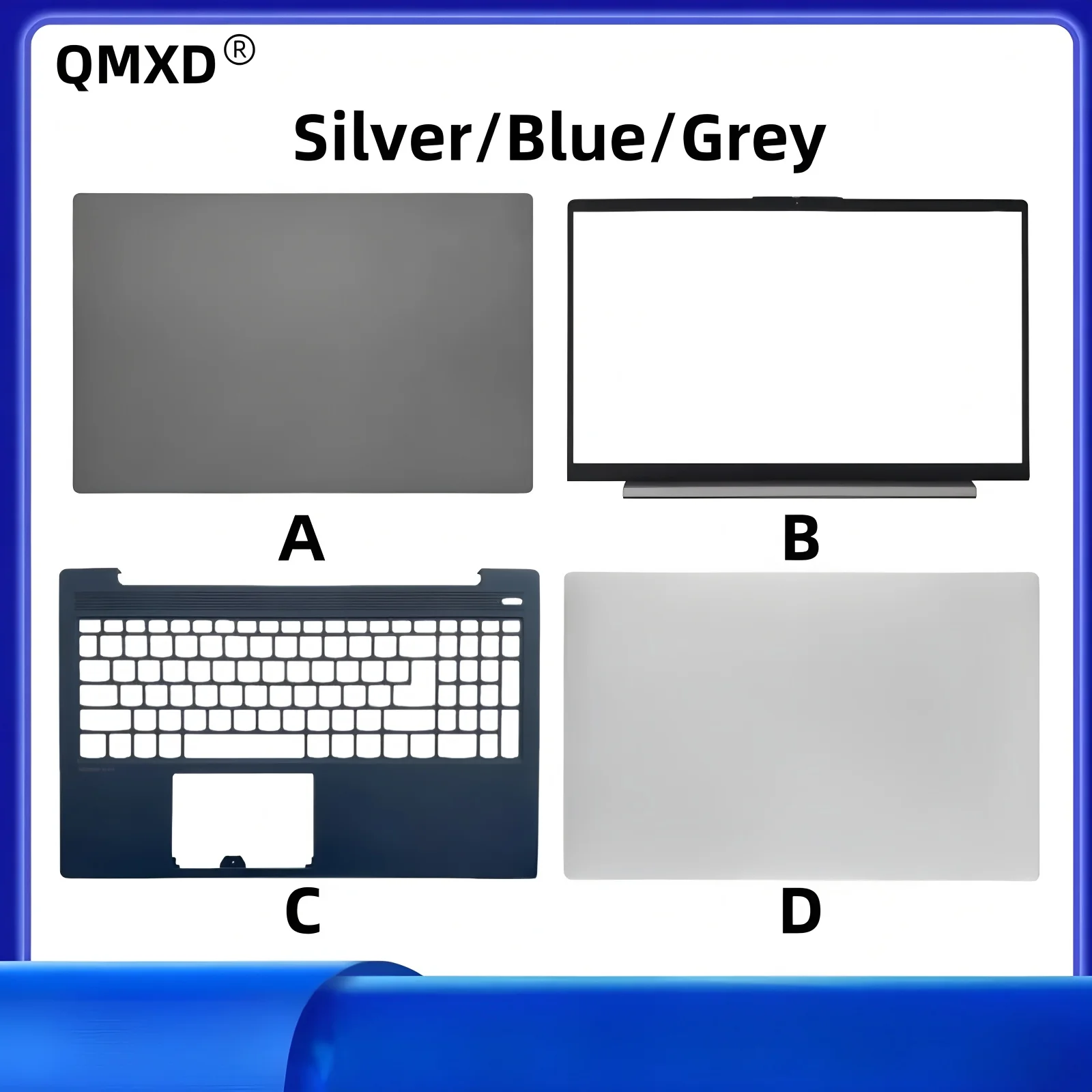 

New For QMXD® xiaoxin15 5-15IIL 5-15IIL05 5-15ARE05 LCD Back Cover /Bezel cover/ Palmrest/Bottom/Hinge/ABCD Shell