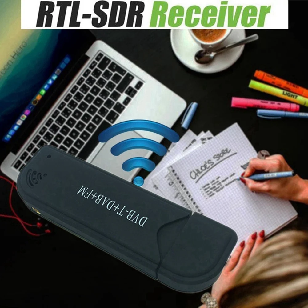BAAE SDR Radio Tuner Receiver Black RTL2832U USB2.0 DVB-T DAB FM SDR RTL With Antenna And Remote Control
