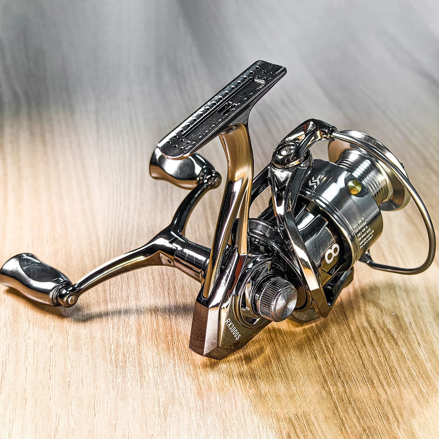 Sougayilang Spinning Reel 1000-5000 Series 5.0/4.7:1 Gear Ratio Double Handle Rocker Reel Max Drag 22LB with a Fishing Line Gift