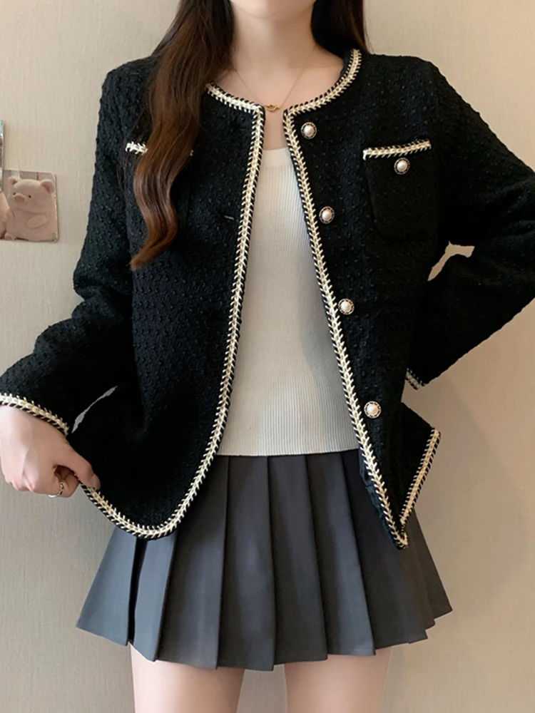 

Французское шерстяное пальто свободного кроя для женщин, из плотной шерсти, осень-зима, новинка, роскошное, модное, стильное.