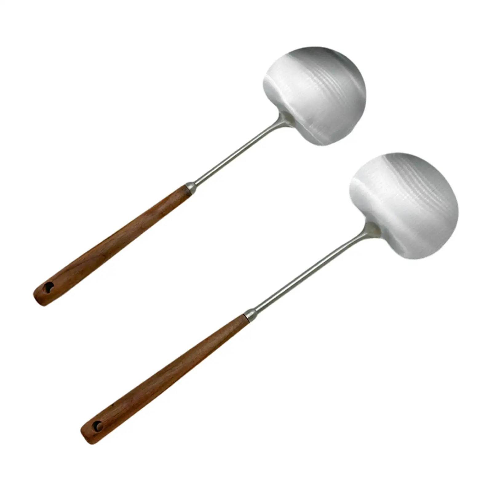 

Посуда для супа, легко моется, с длинной деревянной ручкой, кухонная ложка для кухни, ресторана, приготовления пищи