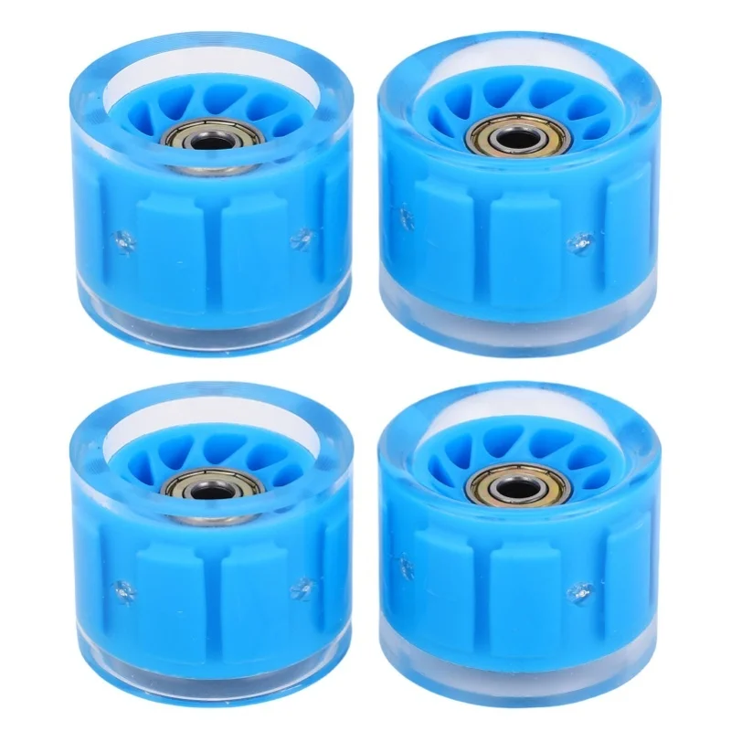 

4 PCS Longboard Wheels And Bearings Skateboard Wheels Magnetic Core Friction High Rebound PU 55x45mm