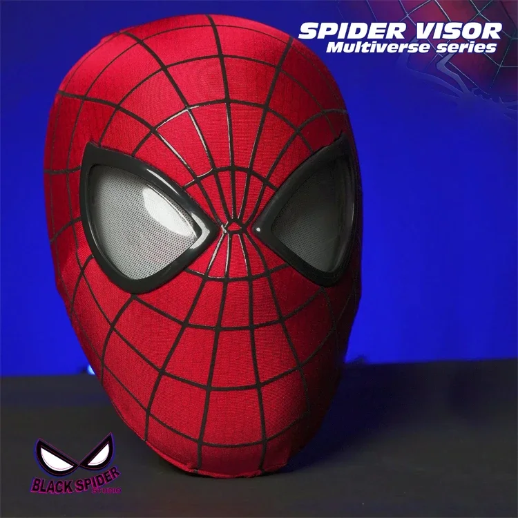 Spiderman Mask The Amazing Spider-Man Gwen Miles Luxury Helmet Remote Eyes Movable luminescence Mask Cosplay Mask Model