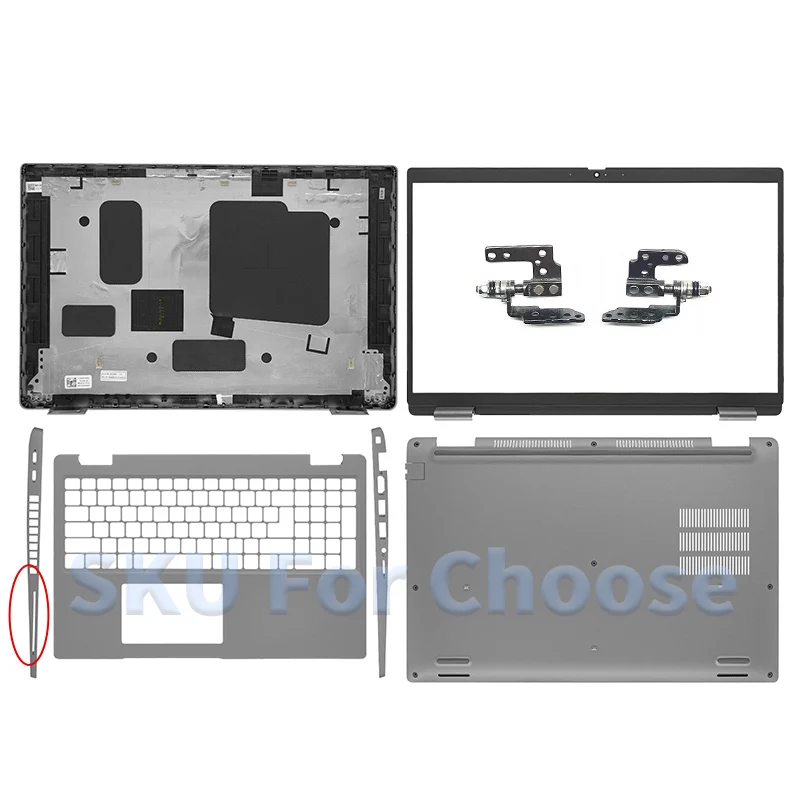 New Repalce Cover For Latitude 5530 E5530 LCD Back Cover Front Bezel Upper Top Case Palmrest Lower Bottom Cover Hinges