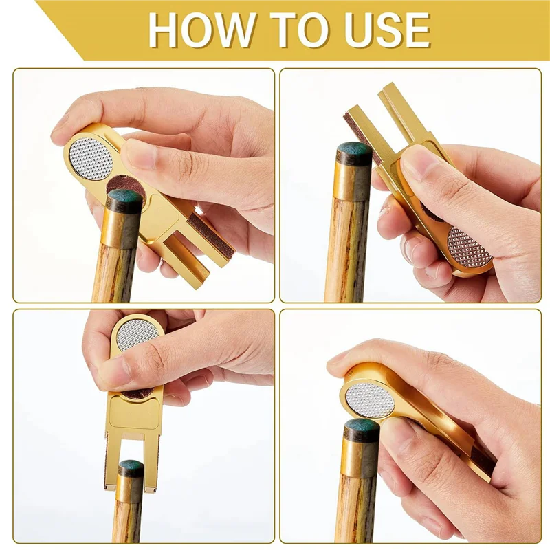 

Y49A-2X Бильярдный кий, формирователь наконечников, инструмент для формирования наконечников кия, шлифовальный станок, инструмент для полировки кия, U-образные триммеры для наконечников кия с наждачной бумагой