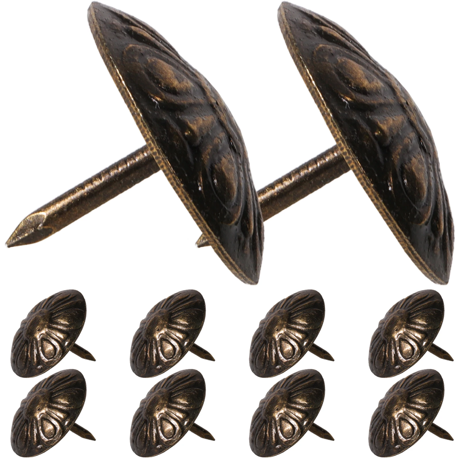 

50Pcs Unique Nail Head Tacks for Decorative Furniture Upholstery and Craft Projects