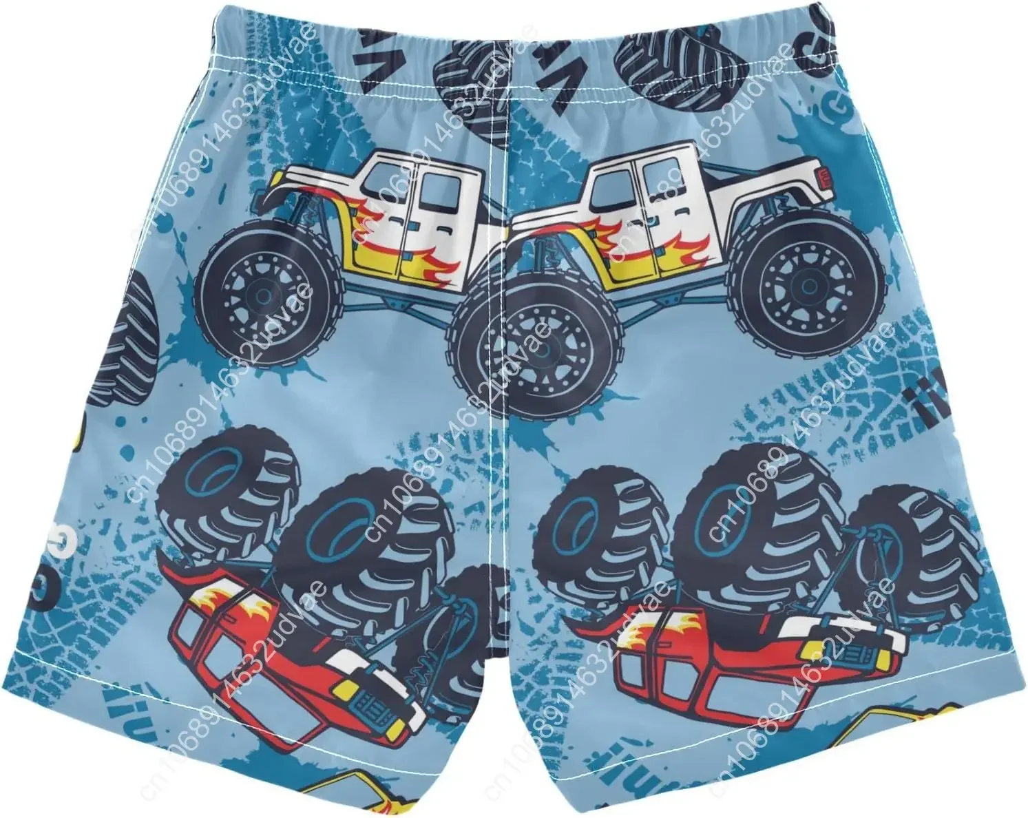 Boccsty American Red Blue Stars Boys Swim Trunks Baby Kids Swimwear Summer Toddler Beach Board Shorts Bathing Suit 2T