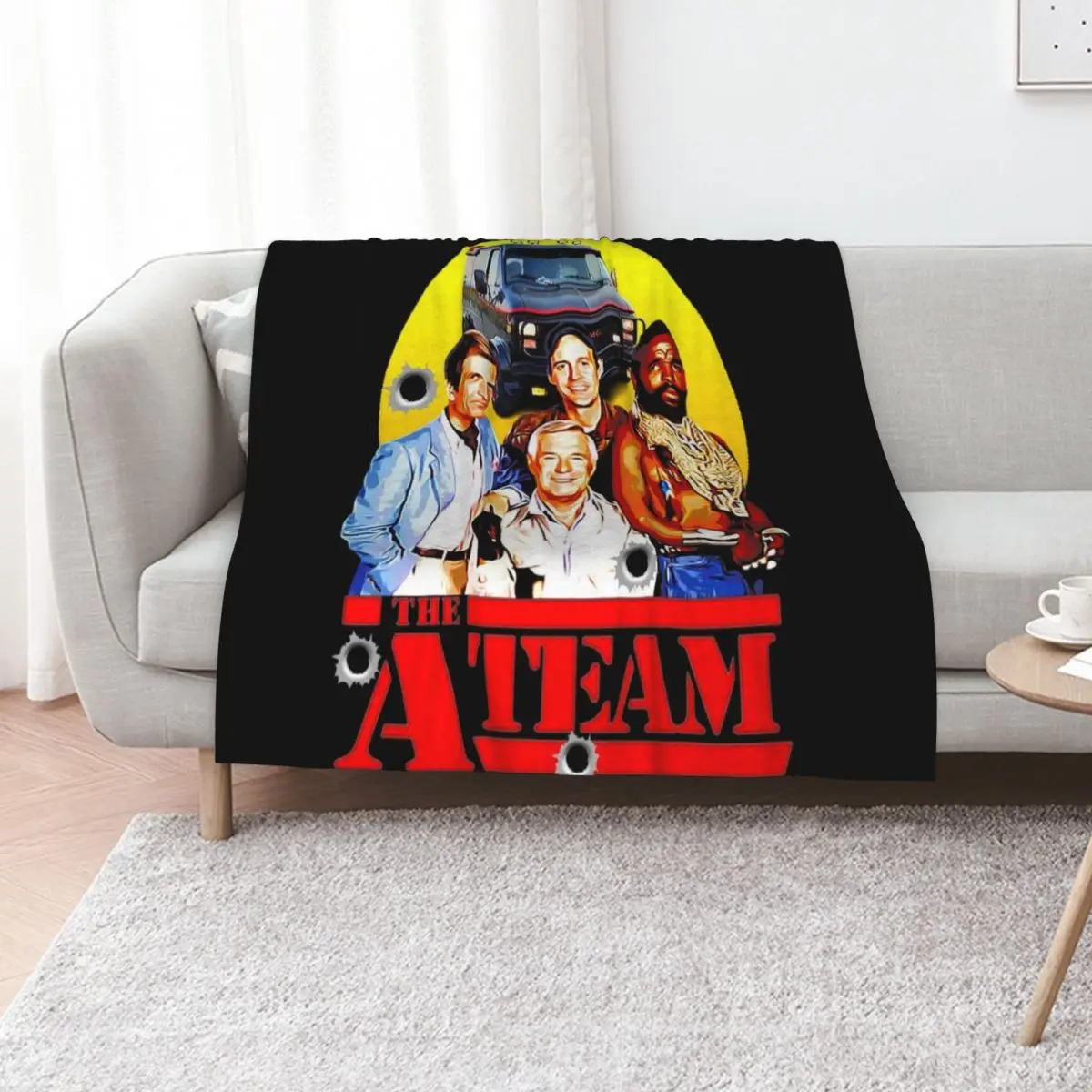 All-risk agency, the a team Throw Blanket Thin Vintage Nap Luxury Designer Thermals For Travel Blankets