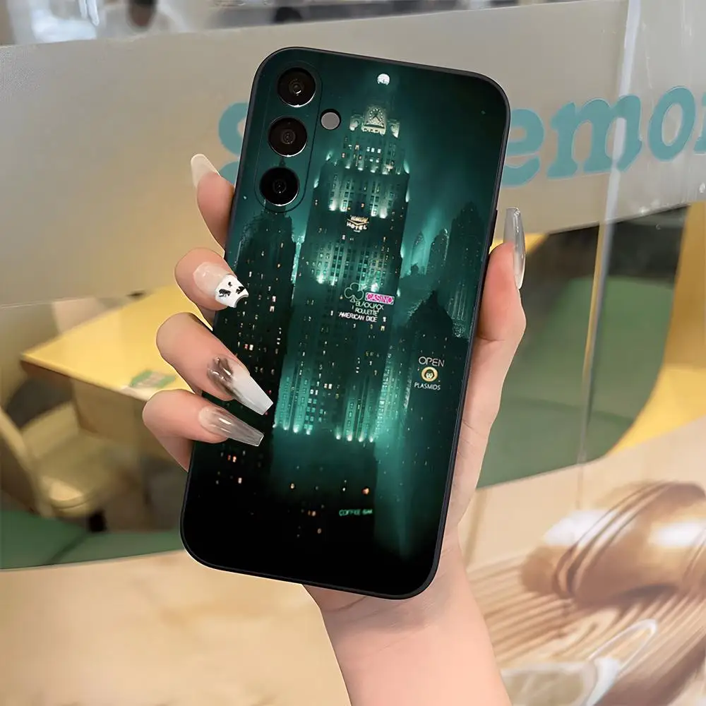 Coque de téléphone rétro B-Bioshock R-Rapture pour Samsung S26 S25 Edge S24 S23 S22 Ultra Plus Fe A57 A37 A17 A56 5G, coque en silicone
