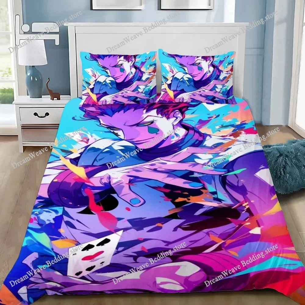 

Cartoon Football Duvet Cover Hunter×Hunter Pillowcase Bedding Set Adult Boys Girls Bedroom Decoration Single Double Size