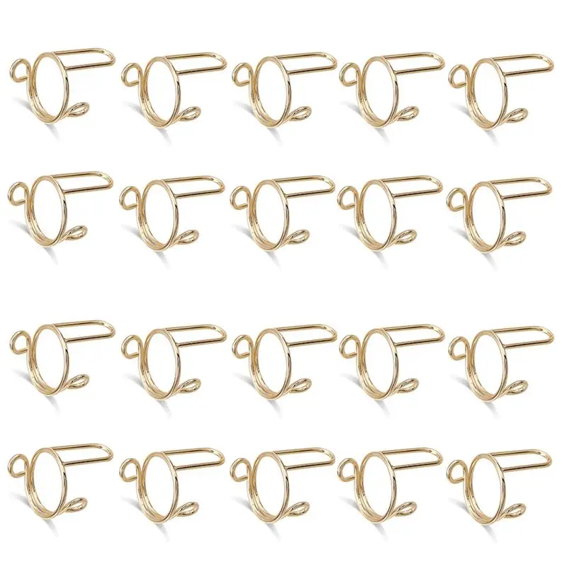 Gen Basic 20 Pieces Sets Thin Nail Rings For Ladys Daily Fingertip Protective Cover Trendy Ring Jewelry Gift To Girlfriend Gold