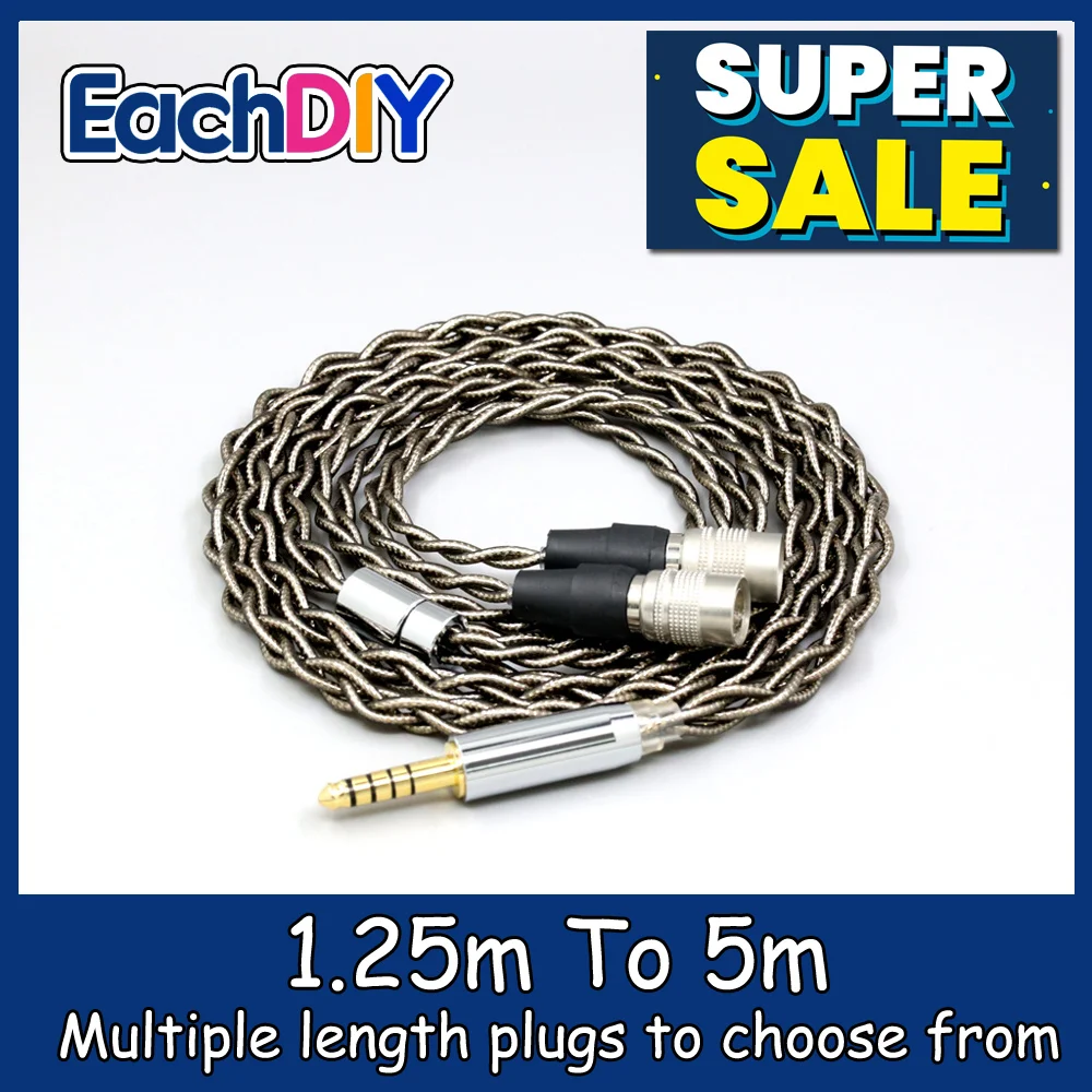 

99% Pure Silver Palladium + Graphene Gold Earphone Shielding Cable For Sivga SendyAudio Peacock headphone LN008215