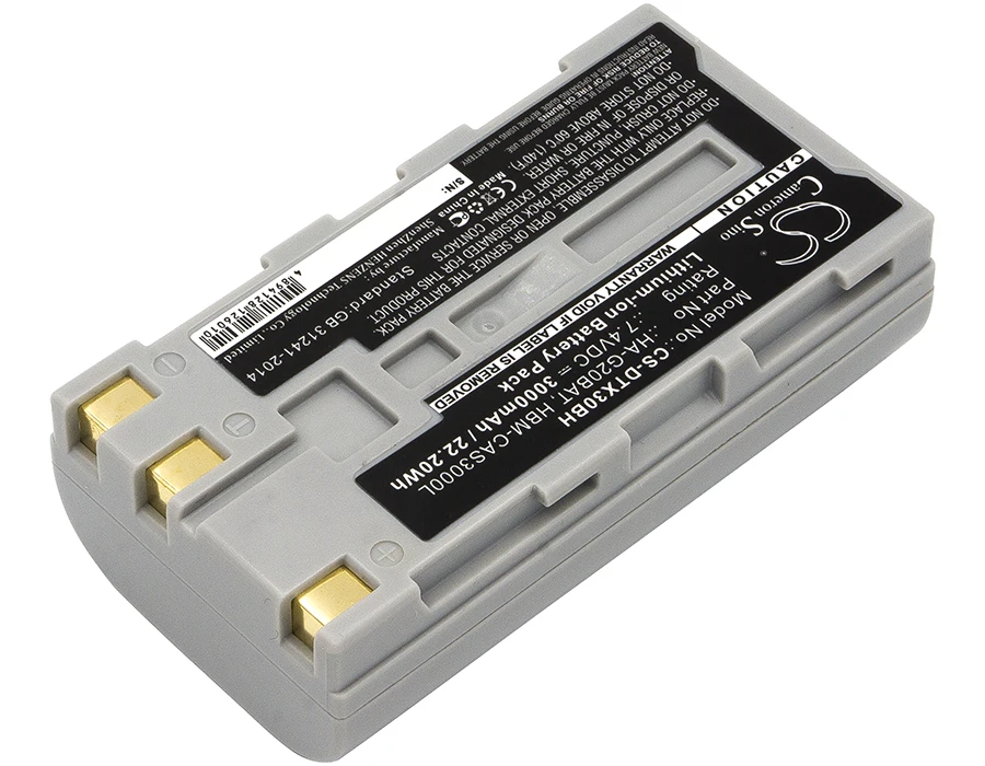 Escáner de código de barras para Casio / Hioki DT-X30/X30G/X30GR-30C Z1007 IT-9000 LR8510, LR8511, batería FJ50L1-G, HA-G20BAT, HBM-CAS3000L