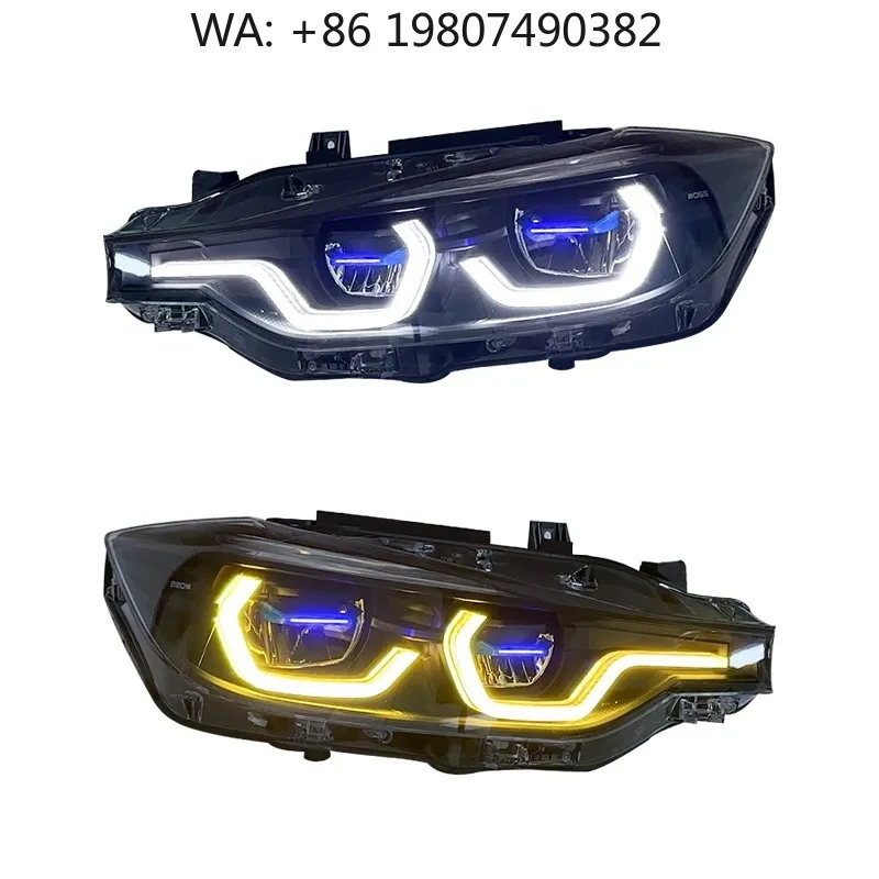 New RGB DRL LED Front Headlight Plug and Play Projector Lamp Auto Lighting Upgrade Car Mod Accessories