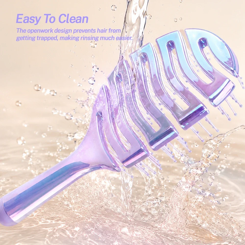 Hollow Out Hair Brush Scalp Massage Combs Detangling Hairbrush Dry And Wet Use Quick Drying Salon Hairdressing Stying Tools