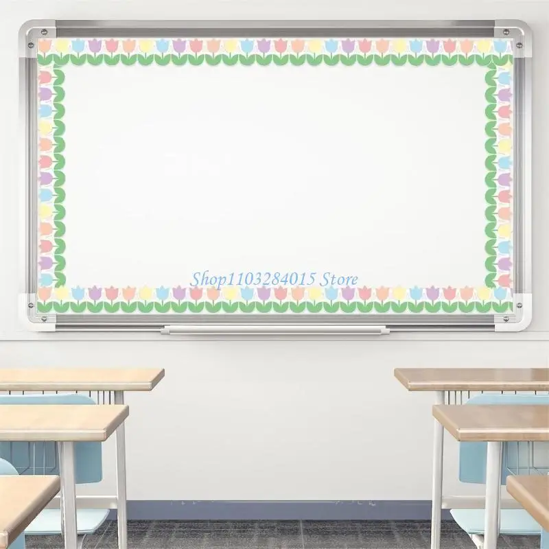 R6FF Decorations School Bulletin Board Border Wall Locker Decoration Bulletin Board