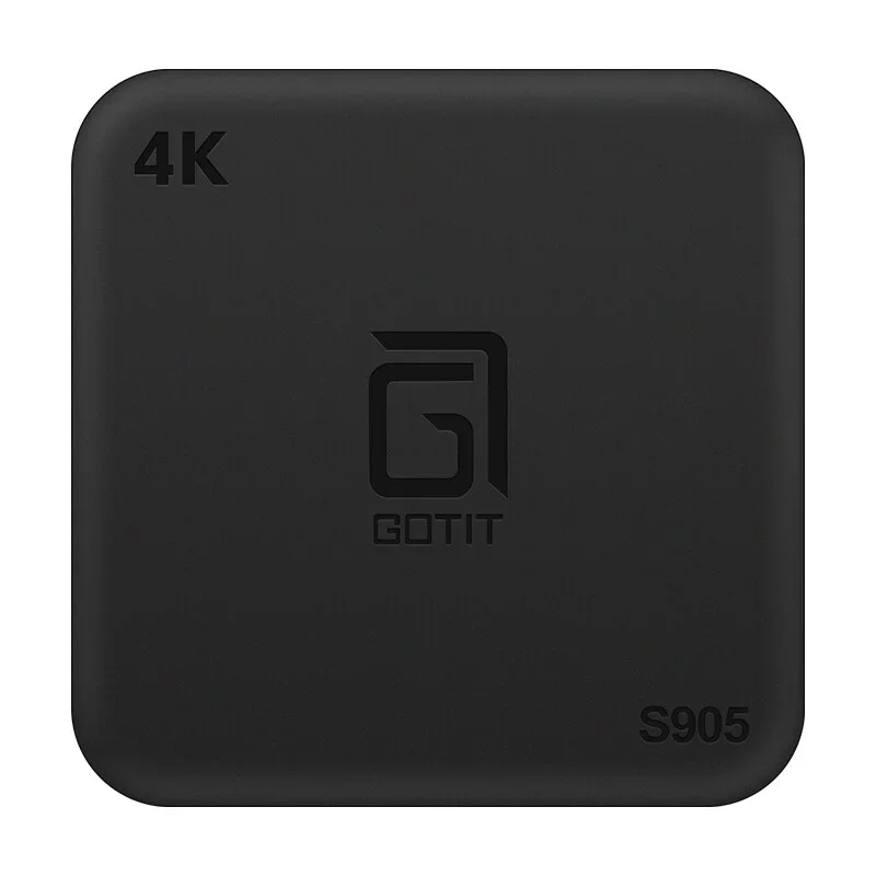 Gottit-andr TV Box slogic ، Amlogic 905w ، رباعي النواة ، 1G ، 8G ، 2G ، 16G ، UHD ، مشغل وسائط 4K ، Miracast ، DLNA ، DLNA اختياري