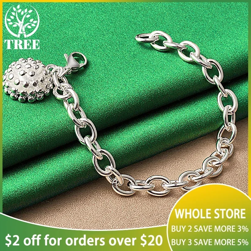 

ALITREE 925 Sterling Silver Cute Firework Chain Bracelets For Women's High Quality Wedding Party Fashion Jewelry Accessories