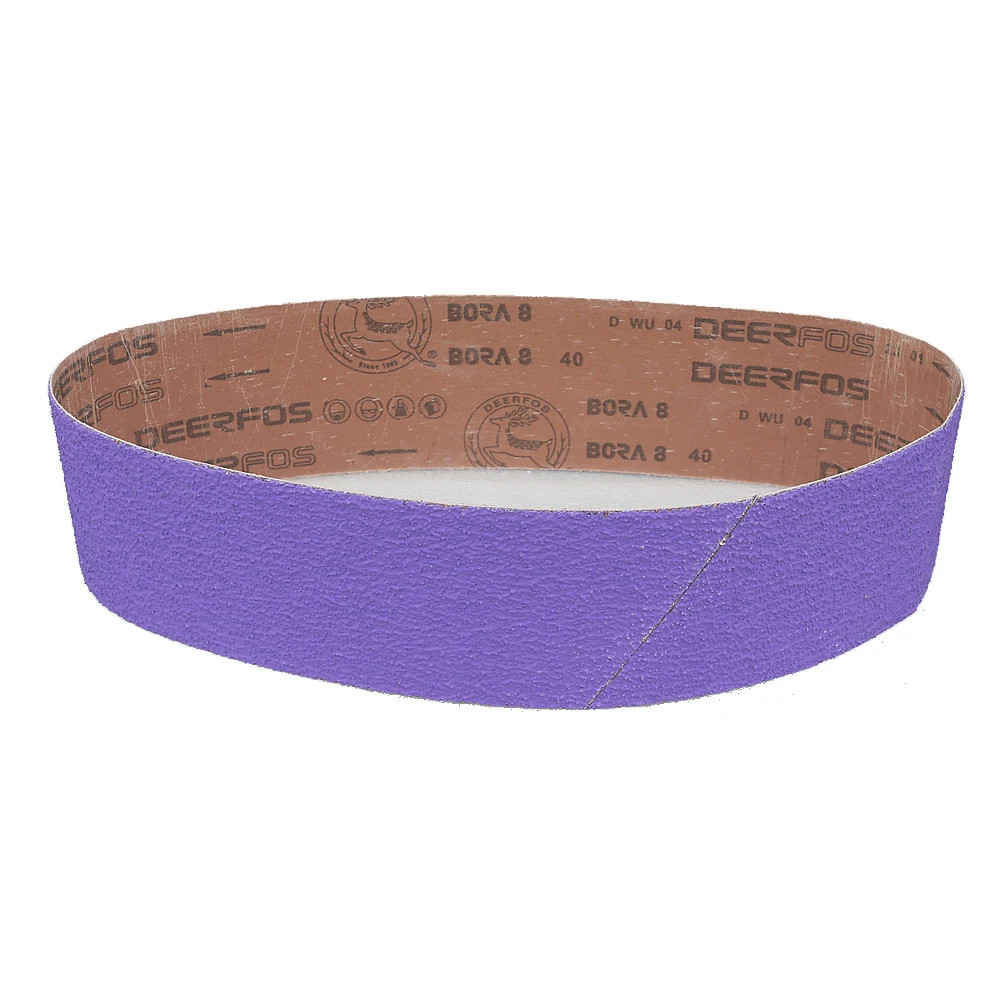 4 個 1000x100mm BORA8 ジルコニア研磨サンディングベルト P40 P60 P80 P120
