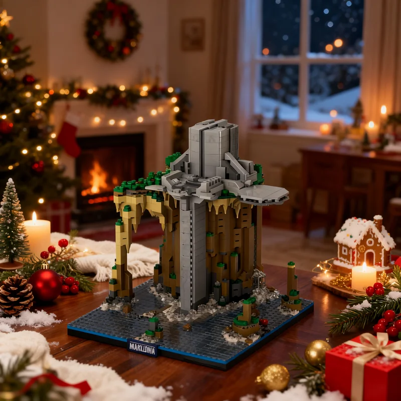 2074pcs MOC Star Battle Ultramicro Diorama Bo-katan's Castle Model Building Blocks Christmas Gift Birthday DIY Collection 3D