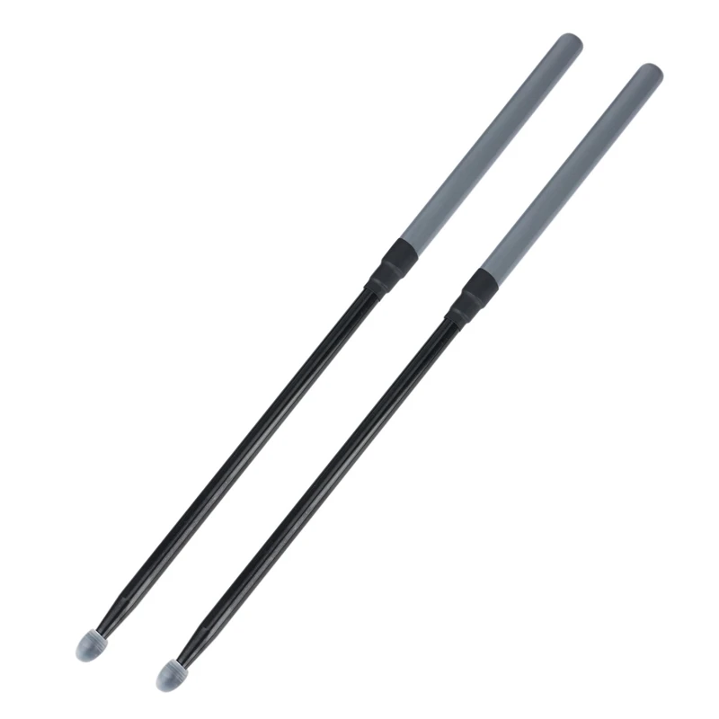 1Pair 5A Aluminium Alloy Drum Sticks With Head Cover For Drum And Jazz Drum Strength Practicing Endurance Exercises