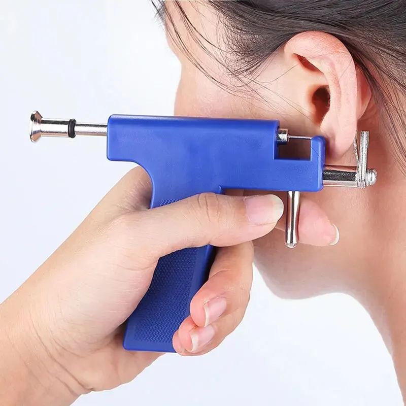 【Hot sales】Ear Piercing Tool Ear Piercing Gun Painless Ear Piercing Gun Stainless Steel Ear Stud Gun Ear Piercing Tool