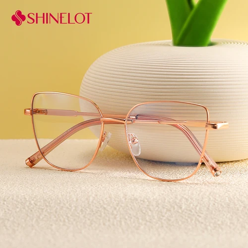 Imagen 1 del producto 81516 Gafas de ojo de gato de alta calidad, montura de protección ocular, gafas de lectura, estilo juvenil, gafas de fiesta con clase más vendidas