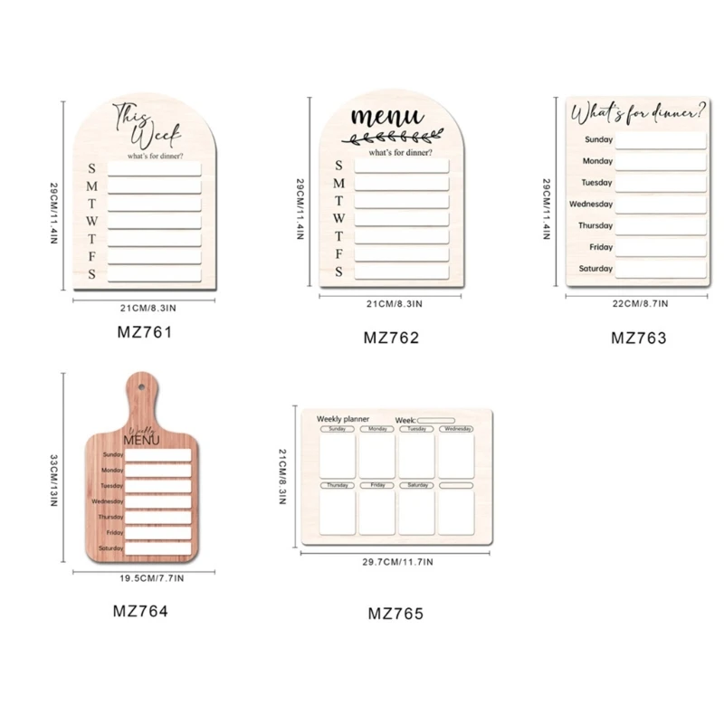 E9LB Fridge Whiteboard To-do-list Board for Fridge Grocery Shopping List