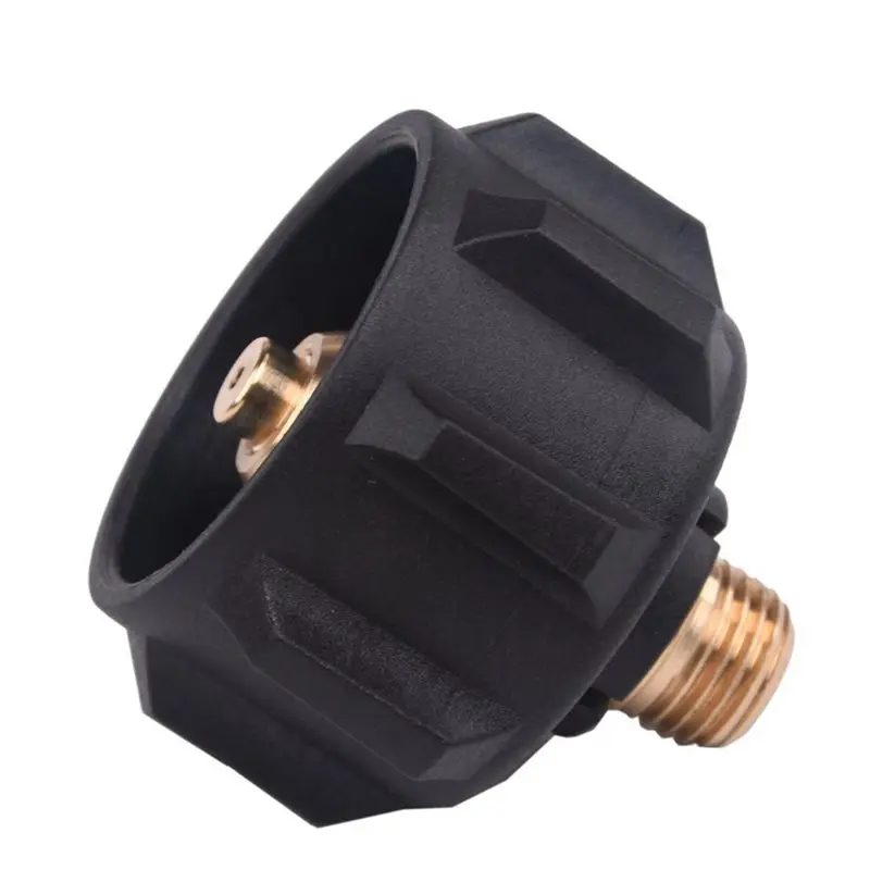A84E-5X QCC1 Propane Adapter Gas Regulator Valve Fitting With Nut And 1/4 Inch Male Pipe Thread