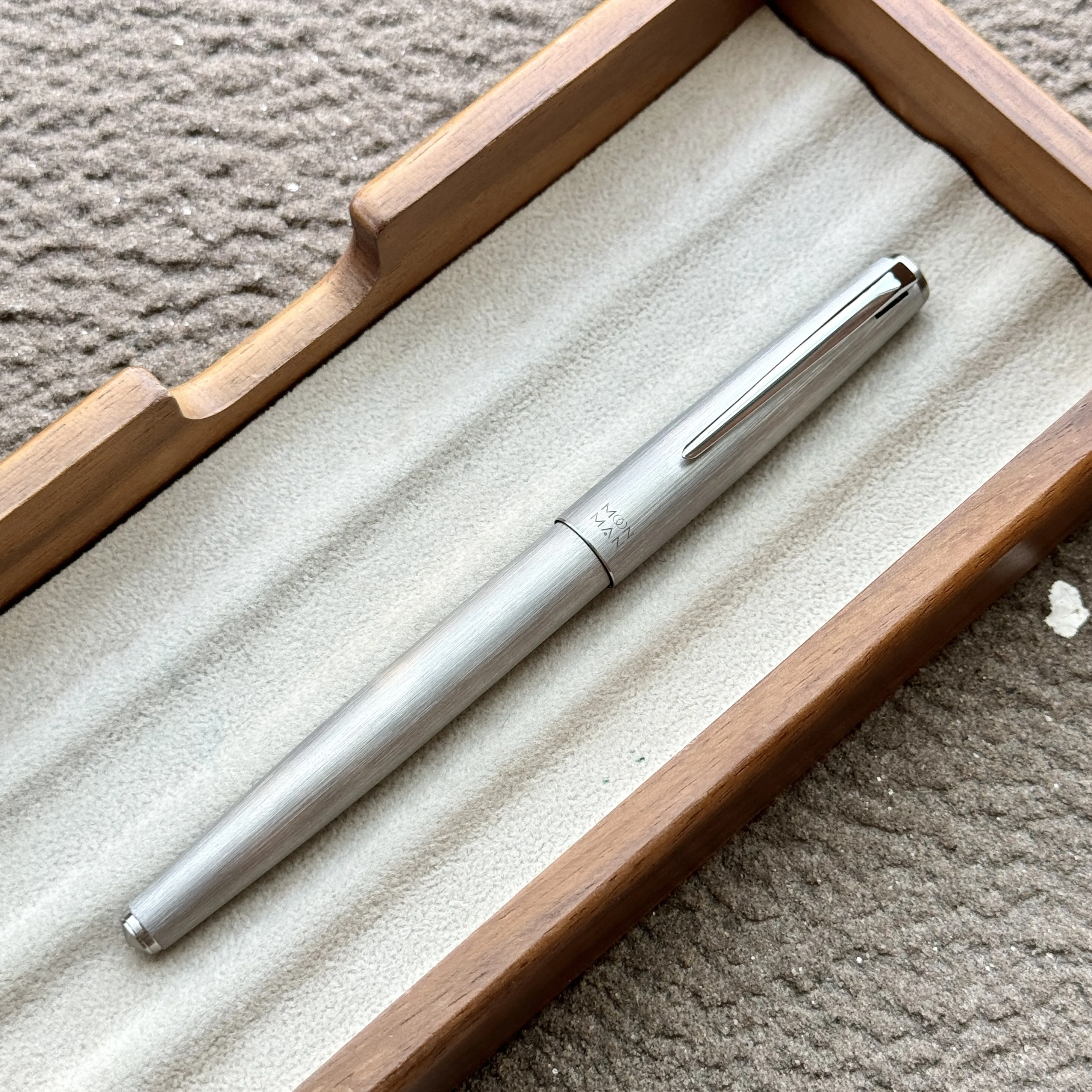 

MAJOHN Matte Ti200 Metal Fountain Pen Titanium Alloy Fine Nib / 14K Gold 0.5mm with Converter Office Business Writing Ink Pen