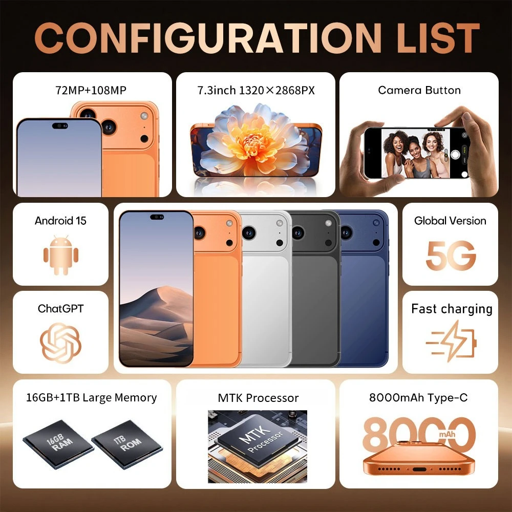 2026 Original Note 50 Pro Global Version Cellphones 7.3inch 5G