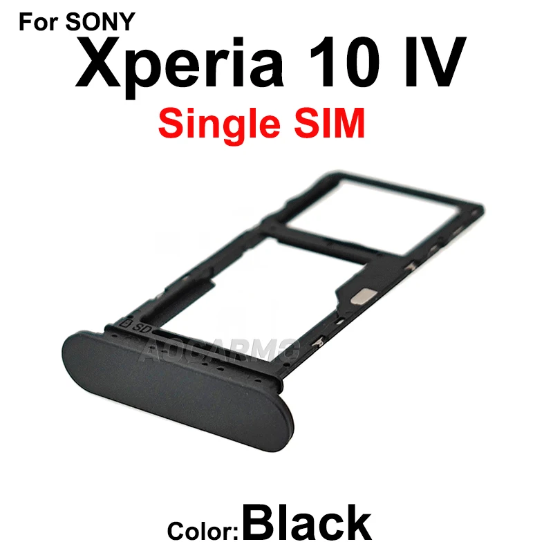 Aorcarmo For Sony Xperia 10 IV XQ-CC72 CC54 CC44 Single Dual Memory MicroSD Card Holder Reader SIM Tray Slot Drawer