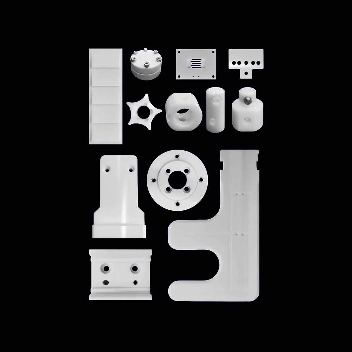 10 Buah Tabung Keramik Alumina Lubang Tunggal Tabung Keramik Bagian Kecil, Lengan Keramik Isolasi Berongga ID 0.6-11Mm