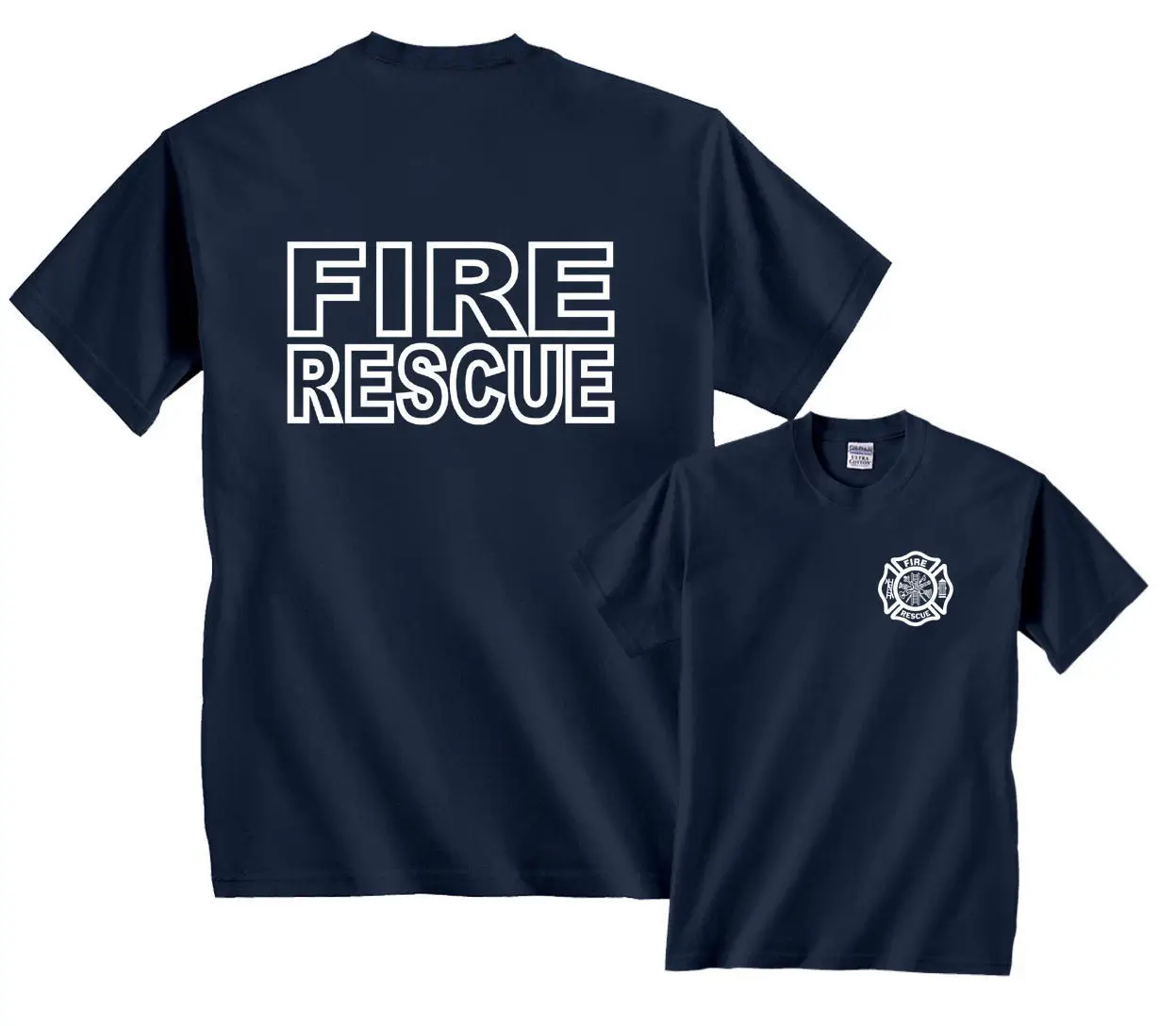 Fire Rescue Firefighter Firemen Gear T-Shirt Men's Fashion T Shirt Hipster Tops Short Sleeve Tees