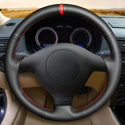 Artificial Leather Car Steering Wheel Cover for Volkswagen VW Golf 4 Passat B5 1996-2003 Seat Leon 1999-2004 Polo 1999-2002