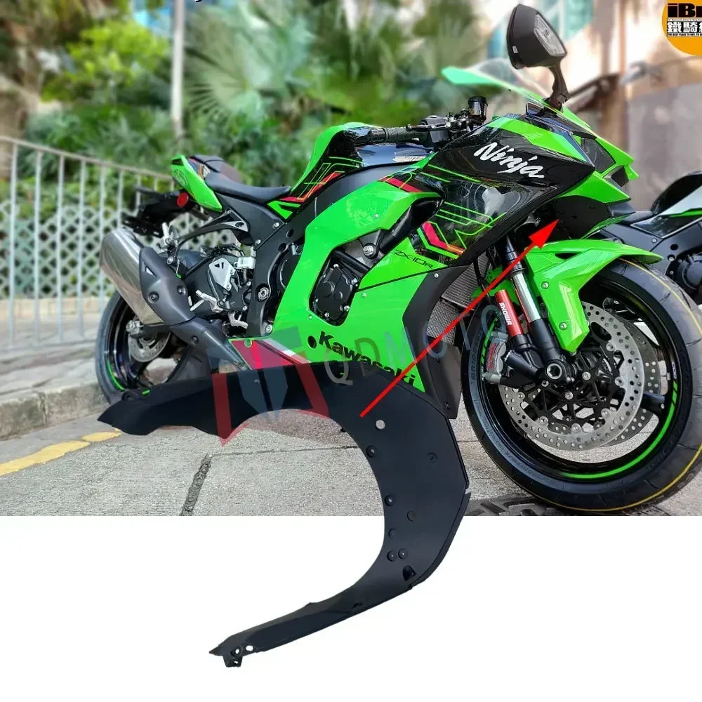 For Kawasiki ZX-10R 2021 2022  Motorcycle Unpainted Hood Lower Cover ABS Injection Fairing