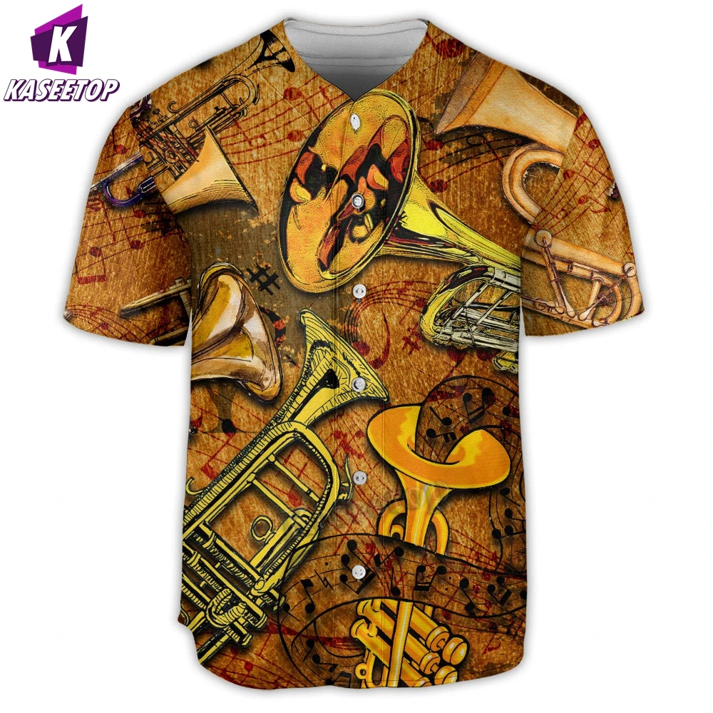 Saxophone Music Happiness Men 3D Print Baseball Jersey Shirt Adult Summer Tee Shirt Mens Hip Hop Tops Tee Oversized Streetwear