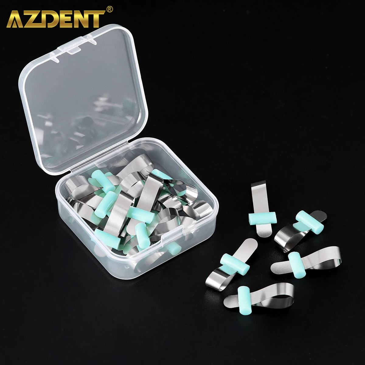 AZDENT Dental Forming Sheet Orthodontic Sectional Contoured Matrice Polyester Matrice Dentist Matrix Material for Anterior Teeth