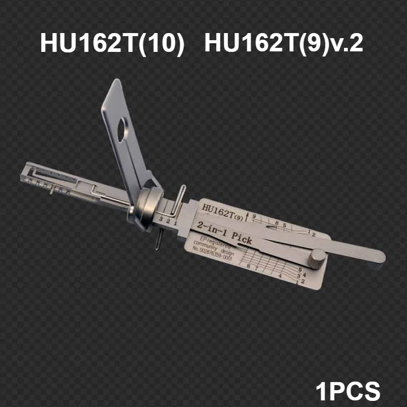 

1pcs Lishi 2in1 HU162T(10) HU162T(10)v.2 Series Locksmith Tools for Volkswagen for AUDI Key Decoder Picklock for Car Locks