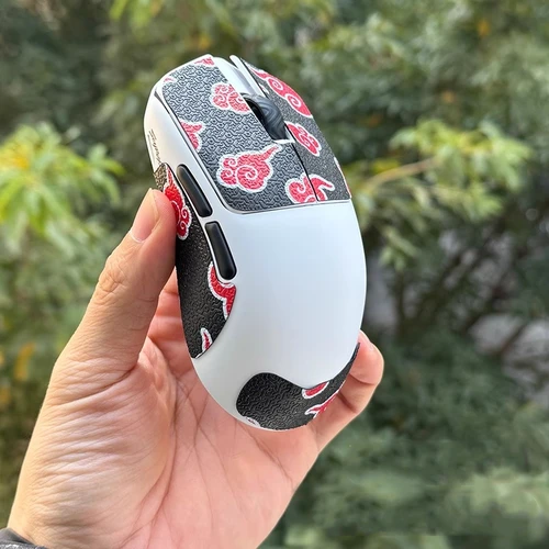 1 Juego de pegatinas antideslizantes ultrafraglide para ratón SCYROX V6, cinta antisudor antideslizante, textura de lagarto de copo de nieve ultrafino de 0,25mm