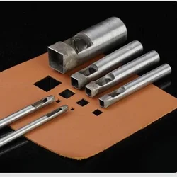 Chisels For Leather Punch Hollow Tools Square Shape Hole Punching Hand Tool For Working With Leathercraft DIY Puncher