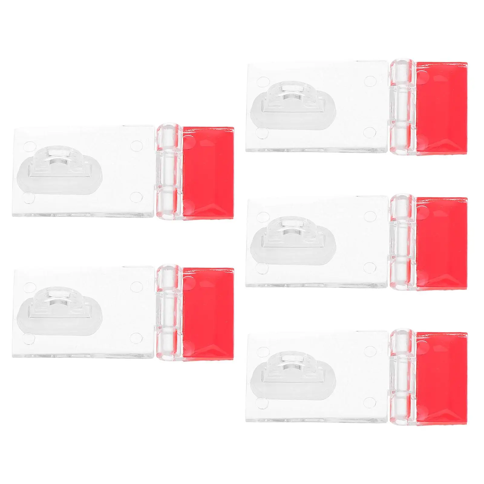 

Cabinet Door Latches 5 Sets Cargo Trailer Locks Buckle Barn Acrylic Transparent GateLatch Plastic Hasp
