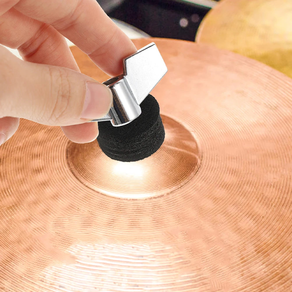 

1 Set Of Heavy Duty Felt Pads For Drum Set And Cymbals Antiskid Replacement Accessories